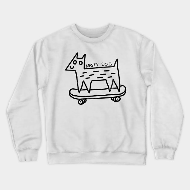 nasty dog Crewneck Sweatshirt by Angel Rivas